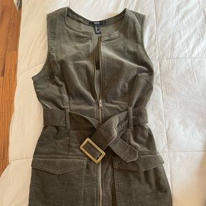 Green Belted Dress